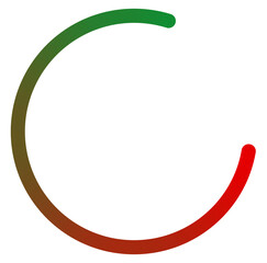 Red Black Swirl Circle Line Design Element Graphic Isolated on Transparent Background © Hayder
