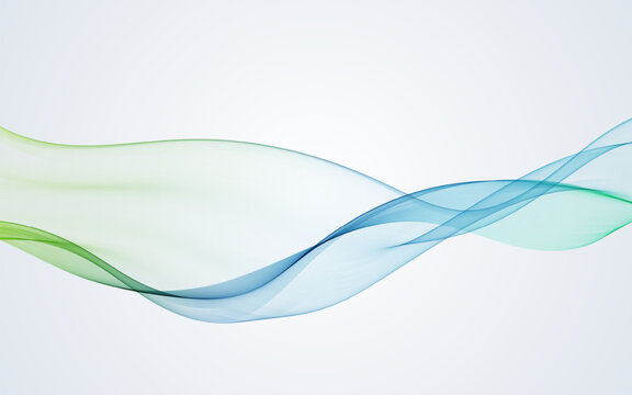 Smooth, gradient wave isolated on a white background, suitable for banners, presentations, cover designs, business templates, posters, and website headers.