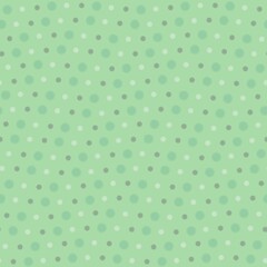 Soft Blurred Watercolor Polka Dot Seamless Pattern in Green © Chai