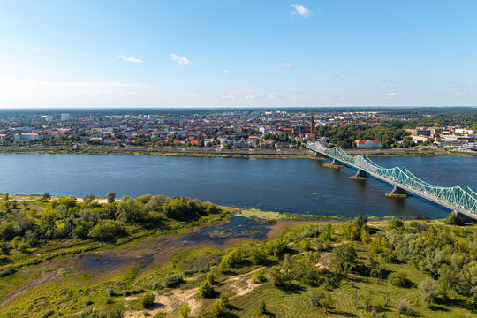 Włocławek, Polska- widok na miasto.