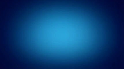 Abstract blue gradient studio background with a soft central light glow © Imran