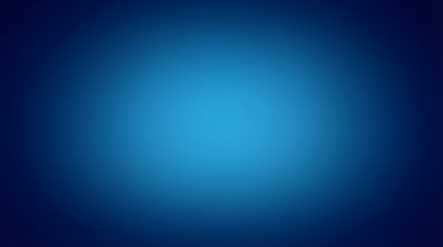 Abstract blue gradient studio background with a soft central light glow