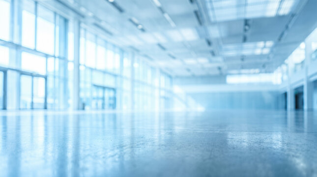 Empty corporate conference room behind transparent glass partition wall showing vacant chairs surrounding long table inside bright modern commercial office