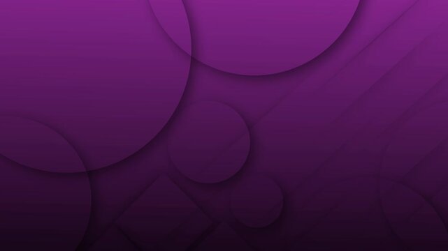 Abstract dark background with overlapping circles and soft layered shapes creating a modern monochrome geometric design animation