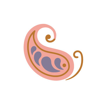 Stylized paisley motif