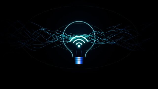 A glowing pink digital glass bulb transmitter filament emitting curved magnetic dipole particle streams and elliptical resonance wavefronts. This neon pink sci-fi signal wave loop is perfect for netwo