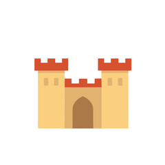 Stylized castle illustration © bagas