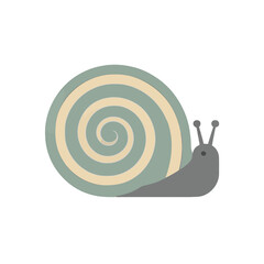 Stylized Snail Illustration Isolated © kyky