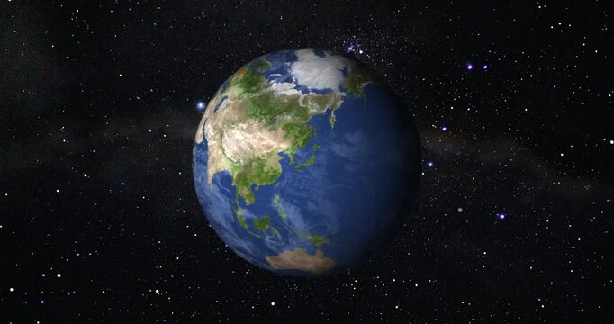 Belarus View from Space. Beautiful View of the Globe from Orbit Satellite.