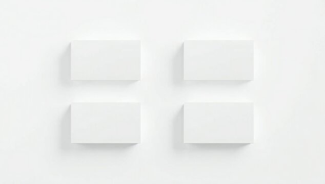 Four white rectangles arranged in a square
