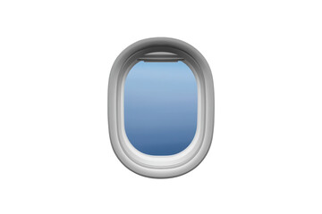 Obraz premium Oval passenger airplane window