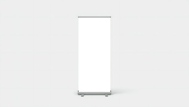 Blank standing banner