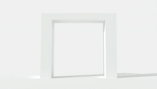 Minimalist white frame