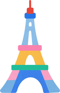 Eiffel Tower Paris landmark vector design