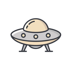 UFO flying saucer icon © Ambolon