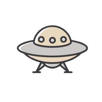 Cartoon UFO icon