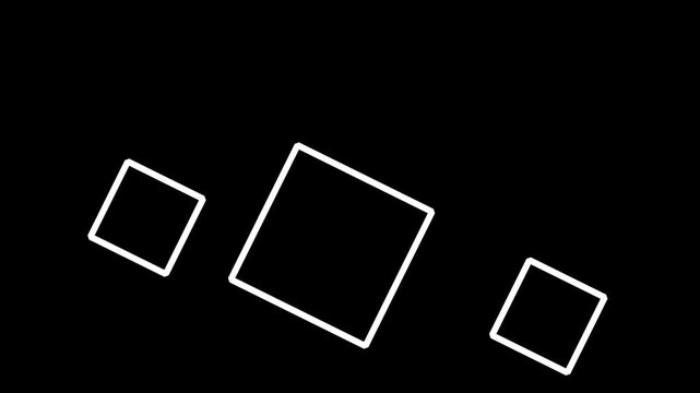 Minimalist 2D geometric shape animation