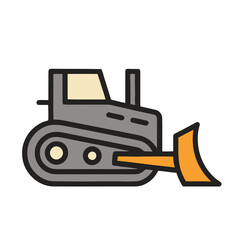 Bulldozer icon © Andam