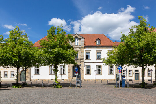 scenic view to Bishop's Palace in Osnabr&uuml;ck, Germany