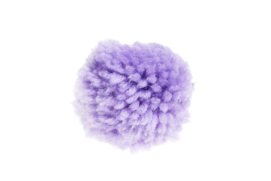 purple pom pom, party and sewing decoration