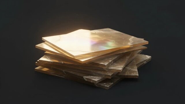 Continuous Muscovite Mica Sheet Luster and Pearlescent Loop