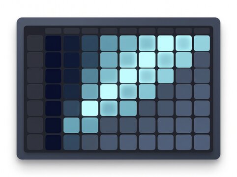 Cohort analysis heatmap dashboard UI element for data visualization