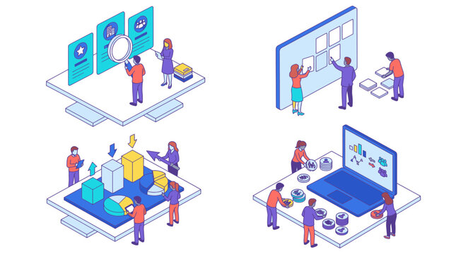 Professional Illustrated Guide to Digital Data Management Analytics and Team Collaboration on Tech Platforms