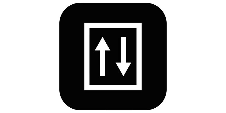 Up and down arrows icon for exchange or transfer functionality.
