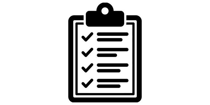 Checklist clipboard icon representing task completion and management for projects.