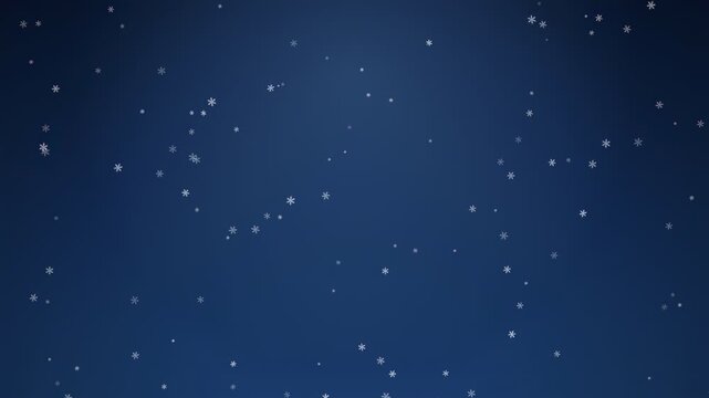 Abstract blue background with floating white particles and soft glowing light effects