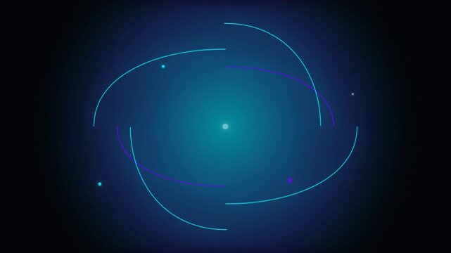 Bright energy light rays burst through dark clouds for dynamic motion graphics overlay effect