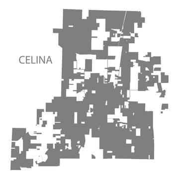 Celina City Map, Texas, USA