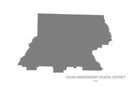 Celina Independent School District Map, Texas, USA