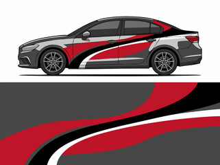 Fototapeta premium sleek car racing stripe illustration
