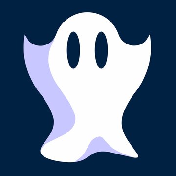 Cute Ghost Halloween Icon Spooky Illustration
