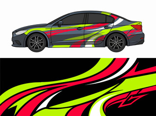 Naklejka premium high performance car racing stripe design