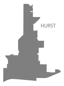 Hurst City Map, Texas, USA