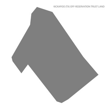 Kickapoo (Tx) Off-Reservation Trust Land Map, Texas, USA