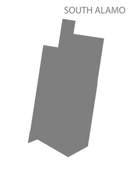 South Alamo City Map, Texas, USA