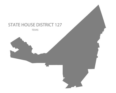 State House District 127 Map, Texas, USA