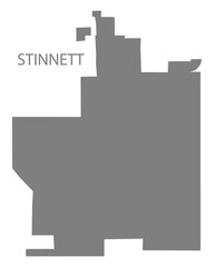 Obraz premium Stinnett City Map, Texas, USA
