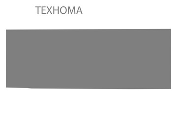 Obraz premium Texhoma City Map, Texas, USA