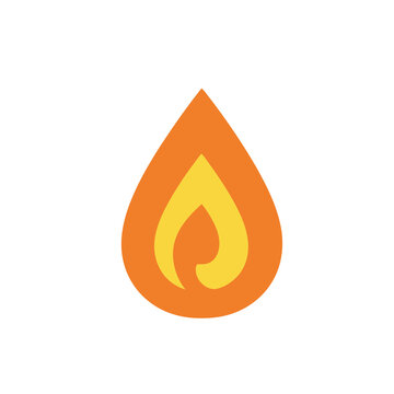 Abstract flame icon
