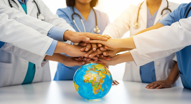 Healthcare team unity over global collaboration