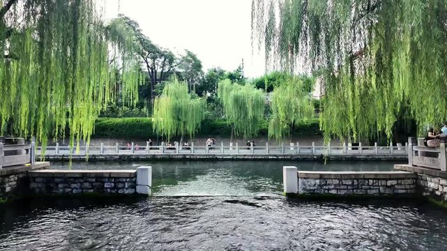 Clear spring water in Jinan, China
