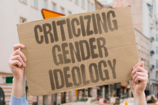 "Criticizing Gender Ideology" Filmmaker criticizes author over gender ideology. FILM. GENDER. CRITICISM. CREATOR. STATEMENT.