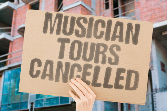 "Musician Tours Cancelled" Performer postpones shows due to illness. HEALTH. MUSIC. CANCELLATION. PERFORMER. MEDICAL.