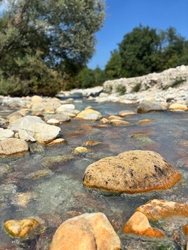 rocks in the river