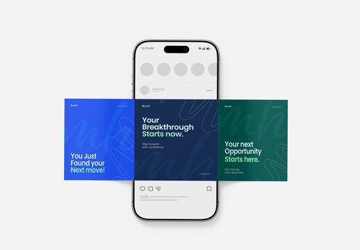 Social Media Carousel Post Mockup