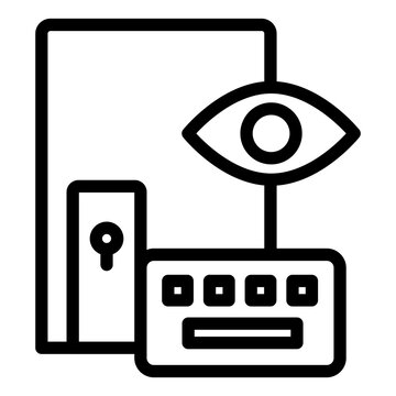 rootkit line icon vector illustration isolated on white background